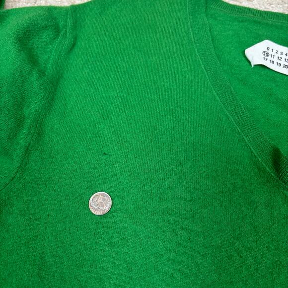 VTG Maison Margiela AW07 Deep V Neck Wool Pullover Sweater Men's XL - Picture 11 of 15